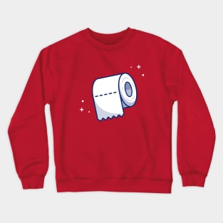 Toilet Tissue Paper Roll Cartoon Crewneck Sweatshirt